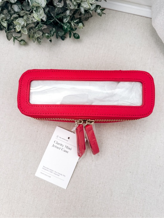 Truffle Collection Handbags - Truffle Clarity Mini Jetset Case Red TSA Approved Travel Case NWT